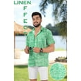 thumbnail image 2 of HAPPY BAY Men's Hawaiian Shirts Short Sleeve Button Down Shirt Mens Summer Shirts Casual Beach Vacation Hawaii Shirts for Men Funny XL Green, Palm Tree, 2 of 5