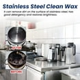 thumbnail image 6 of Hxlamzoo Multi-Purpose Stainless Steel Cleaner Paste - Powerful Degreaser for Cookware, Oven, Glass | Rust Removal & Surface Polish | Non-Toxic, Chemical-Free | Kitchen, Bathroom, Automotive Use, 6 of 9