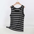 thumbnail image 4 of Lmnyox Fashion Striped Tank Tops for Women Comfy Casual Sleeveless Round Undershirts Summer Basic T Shirts, 4 of 5