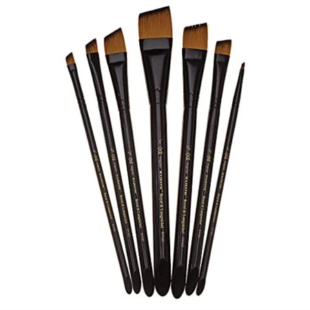 Royal & Langnickel R4170-10 Best Majestic Taklon Watercolor and Acrylic Brush Filbert 10
