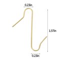 thumbnail image 3 of Beautynvta 50Pcs Christmas Ornament Hooks, S-Shaped Christmas Tree Hanger Hooks, Iron Reusable Hanging Hook for Christmas Tree Decoration, Yellow, 3 of 6