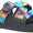 Dark Tie Dye, variant on Chaco Chillos Slide Women White