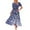 5-Multicolor, variant on Womens 2025 Summer Casual Maxi Dresses Square Neck Short Sleeve Smocked A Line Floral Flowy Elegant Boho Dress