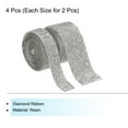 thumbnail image 3 of Unique Bargains 2 Roll 1 Yard 13.5/27mm Self Adhesive Crystal Rhinestone Ribbon for Crafts Project, White, 3 of 5