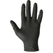 Impact ProGuard Disposable Nitrile Gloves Powder-Free Black Medium 100/Box 8642M