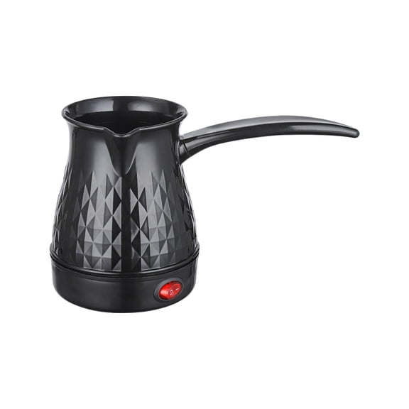 Electric Coffee Pot Tea Kettle Turkish Coffee Maker for Camping Kitchen Cafe Black