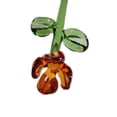 thumbnail image 6 of CoudarTitie Mini Glass Flower Artificial Flower Faux Branch Ornament Home Decor Crafts Gifts Brown, 6 of 9