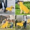 thumbnail image 7 of HQREA Dog Raincoat Water Proof Reflective Adjustable Hooded Pet Rain Jacket for Outdoor, 7 of 7