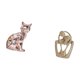 thumbnail image 5 of Figura de escritorio,Estatua de gato en estante,escritorio,oficina,decoración del hogar,Figura decorativa de escritorio de cerámica para decoración del hogar,Estatua abstracta,Estatua, 5 of 8