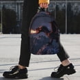 thumbnail image 2 of Easygdp Fire Breathing Dragon Twilight Mochila Ligera de 15 Pulgadas para Estudiantes, Mochila Cómoda para la Escuela y Viajes, Correas Ajustables, 2 of 6