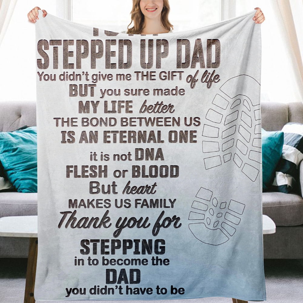 Father's Day Birthday Gifts for Dad Daughter Gifts for Dad Wool Blanket