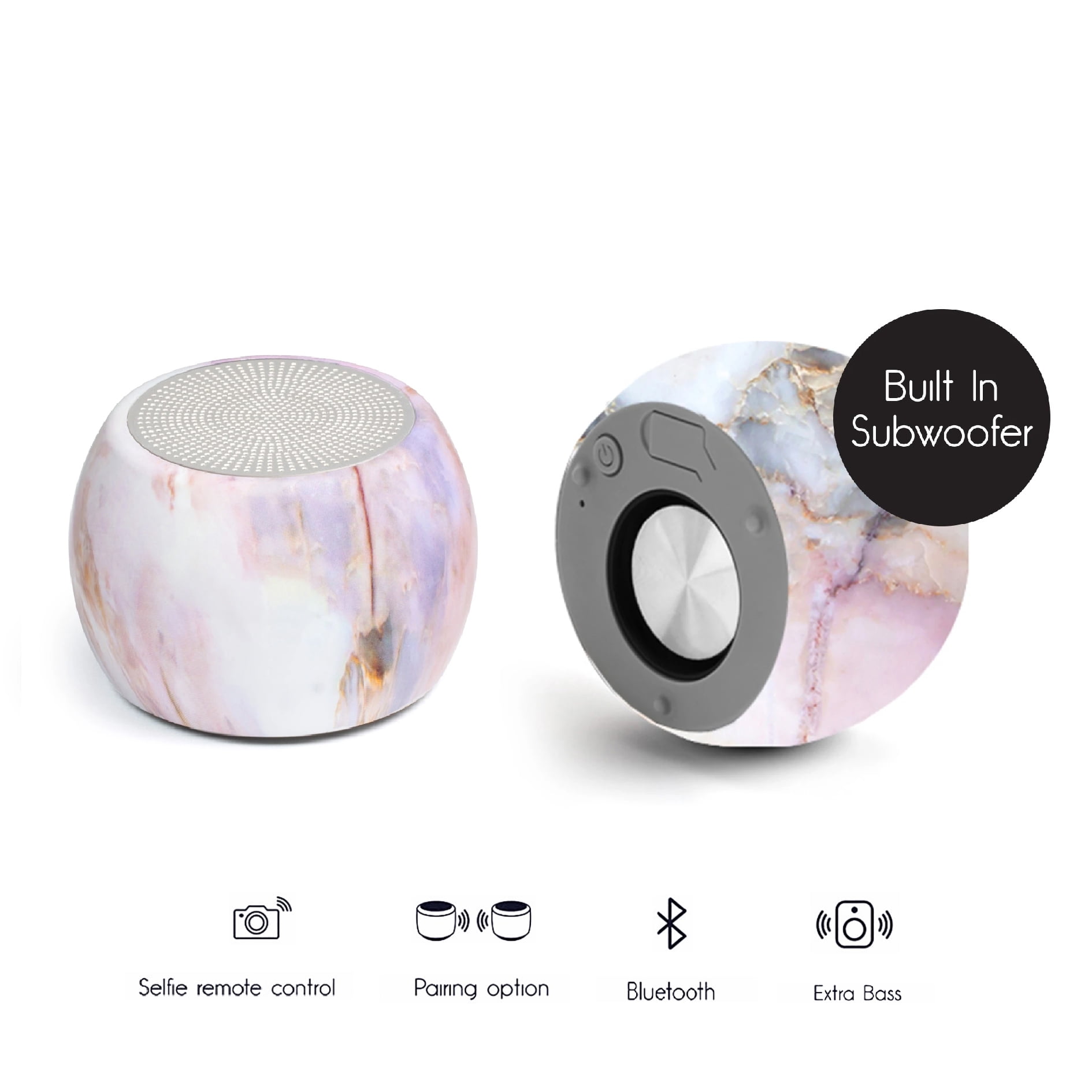Fashionit U Speakers Bluetooth Boost Speaker Travel Home Office Bundle with Black Wireless Mouse X3000 G2, & Coordinating Gel Mouse Pad, for Modern Workspace – Gemstone