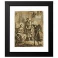 thumbnail image 2 of Anton Raphael Mengs 20x24 Black Modern Framed Museum Art Print Titled - Saint Peter Visiting Saint Agatha in Prison and Healing Her Wounds, 2 of 5