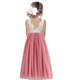thumbnail image 3 of Vestido de encaje para niñas, Vestidos de fiesta de boda de flores para niños, Vestidos de tul con perlas para niñas, Vestidos de princesa para niños de verano, 3 of 5
