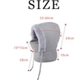 thumbnail image 2 of Plush Warm Full Coverage Windproof Hat with Earflaps,Mens Ladies Winter Hats for Cold,Wind-Resistant Face Mask Ski mask, 2 of 7