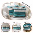 thumbnail image 5 of Throw Pillow Covers 20x20 Inch Set of 2 Turquoise Wood Grain Decorative Pillow Covers Rustic Retro Wooden Cushion Cover Pillowcase for Sofa Couch Bed Home Decor, 5 of 9