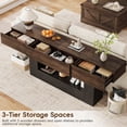 thumbnail image 3 of 79 Inch Extra Long Console Table with 3 Drawers, Heavy Duty Sofa Table Behind Couch, Oversized Farmhouse Entryway Table Foyer & Hallway Table for Large Living Room, 3 of 8