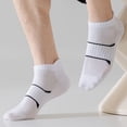 thumbnail image 4 of Plantar Fasciitis Relief Sock Sport Low Cut Socks Light Cushion No Show Tab - Targeted Compression Sock for Women & Men 1 Pairs White, 4 of 7