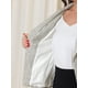 thumbnail image 5 of Disfraz de Halloween Allegra K Chaqueta Mujer Cuadros Manga Larga Blanco Negro XS, 5 of 6