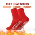 thumbnail image 6 of Baqcunre Socks for Women,Heated Socks Tourmaline Self Heating Comfortable Winter Warm Unisex Breathable Warm Cotton Socks for Outdoor Skiing Winter Self Heating Socks Red, 6 of 6