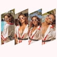 thumbnail image 4 of Women's 90s Retro Y2K Rectangle Sunglasses Vintage Square Shades UV400, 4 of 5