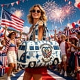 thumbnail image 6 of Luckky 250th Anniversary Of The Founding Of The United States Leisure Quilted Travel Bag Travel Bag Suitable For Outdoor Trips Large Capacity Travel, 6 of 6