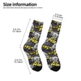 thumbnail image 2 of Uemuo White Retro Off-Road Vehicle Printed Kids Boys Socks Seamless Crew Socks Crazy Funny Athletic Sport Socks for Children, 2 of 6