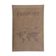 thumbnail image 1 of Ofertas Únicas 1 Pc Funda para Pasaporte Texturizada con Letras Manga para Pasaporte Color Camello, 1 of 5