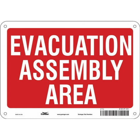 

Condor Safety Sign 7 in x 10 in Aluminum 485F39 485F39 ZO-G6311781
