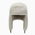 thumbnail image 3 of Cheers.US Winter Outdoor Sports Visor Beanie with Earflaps Knit Ski Hat Fleece Lined Skull Cap Women Hat Solid Color Buckle Autumn Winter Dome Warm Ear Flap Hat for Outdoor, 3 of 9