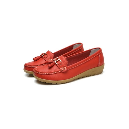 

Kesitin Womens Nonslip Breathable Slip On Loafers Ladies Walking Lightweight Comfort Tassel Moccasins