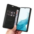 thumbnail image 5 of Wallet Case for Samsung Galaxy S23, Business Style PU Leather Magnetic Adsorption Flip Folio Cover with Kickstand Card Slots Cash Holder Soft Silicone Shockproof Protective Case,Black, 5 of 9