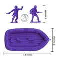 thumbnail image 2 of BMC Marx Plastic Army Men US Soldiers - Purple 31pc WW2 Figures - Made in USA, 2 of 6