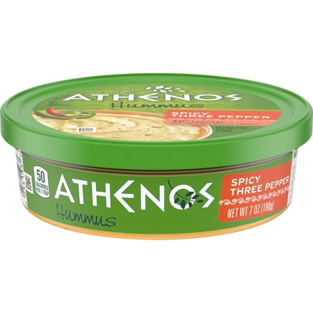 Athenos Spicy Three Pepper Hummus, 7 oz Tub