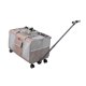 thumbnail image 1 of Transportín con ruedas para perros y gatos, con capacidad para 2 gatos pequeños. Transportín portátil plegable con ruedas. Caqui, 1 of 9