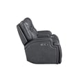 thumbnail image 5 of New Classic Furniture Titan Faux Leather Power Console Loveseat in Gray, 5 of 10