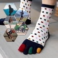 thumbnail image 5 of 5 pares de calcetines de 5 dedos para hombre, calcetines con dedos separados, calcetines deportivos para hombre con cinco dedos Calcetines para dedos, 39-44, 5 of 5