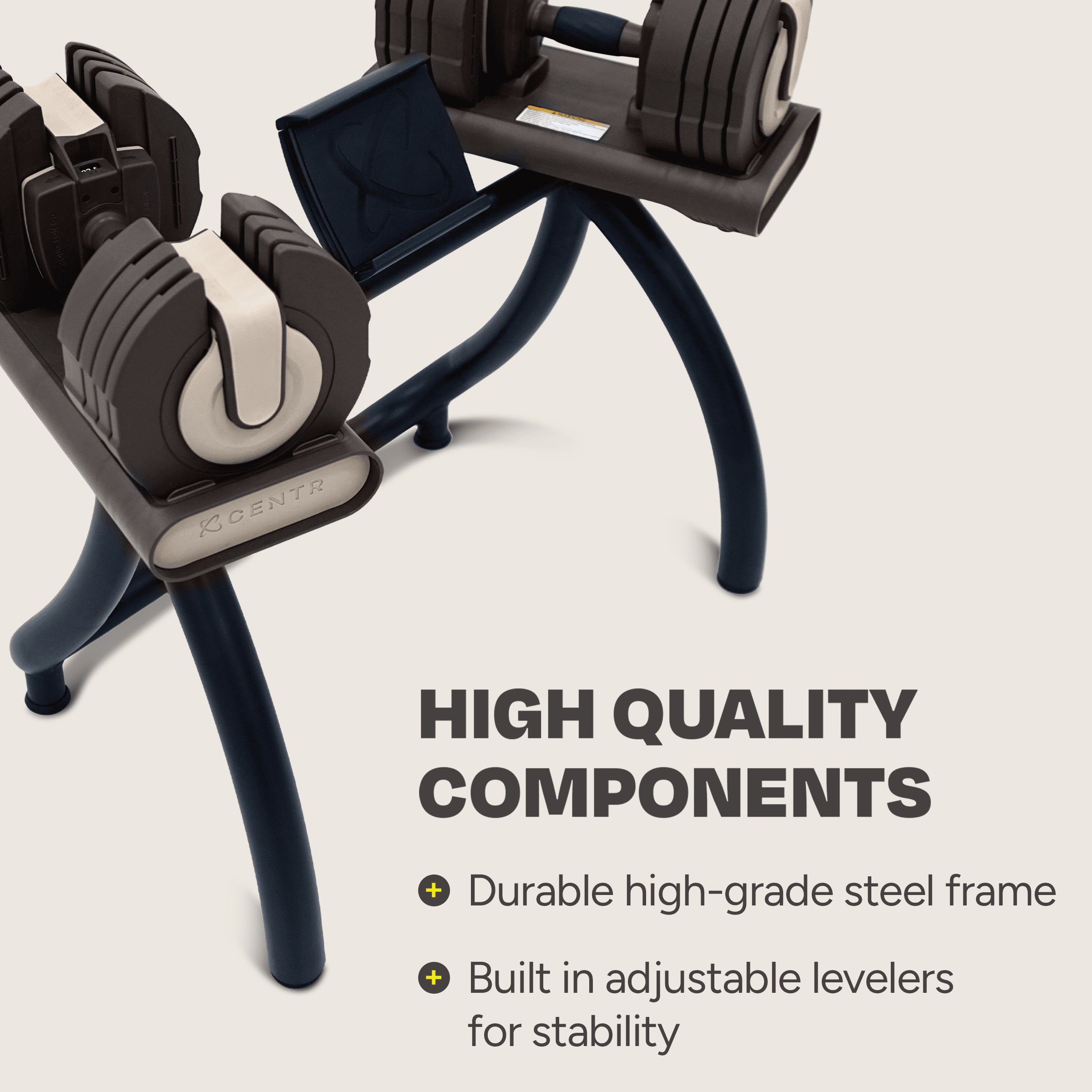 Centr By Chris Hemsworth Smart Stack Adjustable Dumbbell Stand with 3 Month Center Subscription