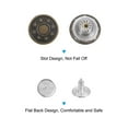 thumbnail image 3 of Uxcell Button Pins for Jeans Adjustable 15mm Embossed Pattern, Bronze, 50 Sets, 3 of 6
