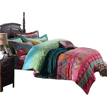 Lelva Ethnic Exotic Bedding Set Bohemian Quilt Cover Sets Boho