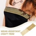 thumbnail image 2 of 4Pcs Plastic Bead Trim Golden For Diy Handmade Wedding Decor, 2 of 8