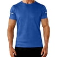thumbnail image 2 of Antinious Men Solid Short Sleeve Crewneck Summer Fitness Training Casual Tops, 2 of 5