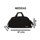 thumbnail image 2 of Maleta  Bloosom Deportiva Multifuncional Viaje Gym Negro/Blanco, 2 of 3