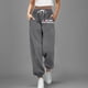 thumbnail image 2 of Pantalones de chándal anchos y rectos con forro polar para mujer - Pantalones de yoga de cintura alta con bolsillos para hacer ejercicio/uso informal (S-XXL), 2 of 4