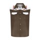 thumbnail image 2 of Camisas de Cuello para los Hombres de Moda Casual Imprimir Turndown Cuello sin Mangas Bolsillos Deportivos Tanque, Ligero Top de Verano, 2 of 5
