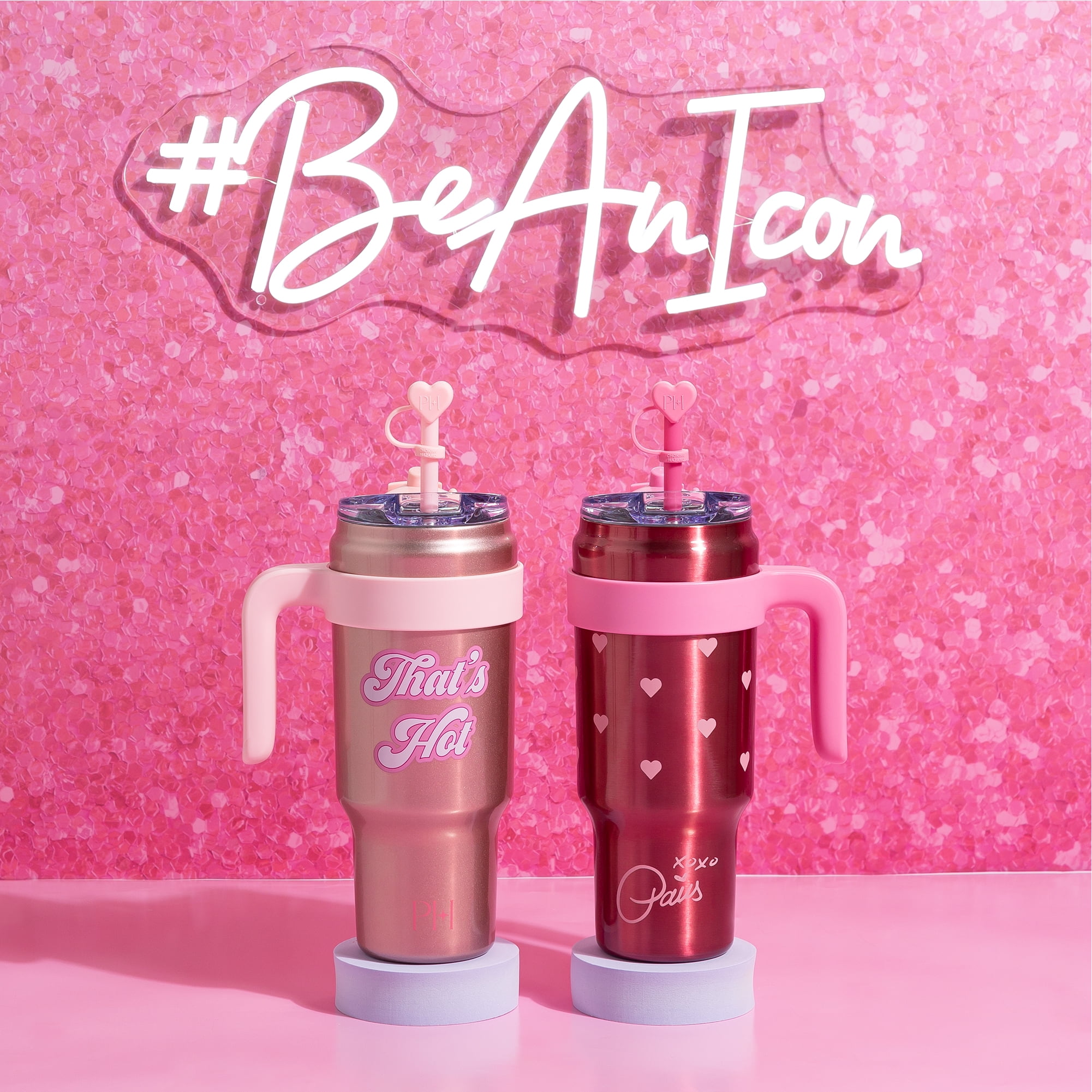 Paris Hilton 40oz Stainless Steel Tumbler Set, with Removable