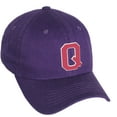 thumbnail image 1 of Daxton Classic 3D Varsity White Rose Initial Letters Baseball Dad Hat, Purple, Letter Q, 1 of 2