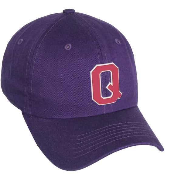 Daxton Classic 3D Varsity White Rose Initial Letters Baseball Dad Hat, Purple, Letter Q