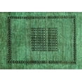 thumbnail image 1 of Ahgly Company Indoor Rectangle Abstract Turquoise Blue Modern Area Rugs, 2' x 3', 1 of 4