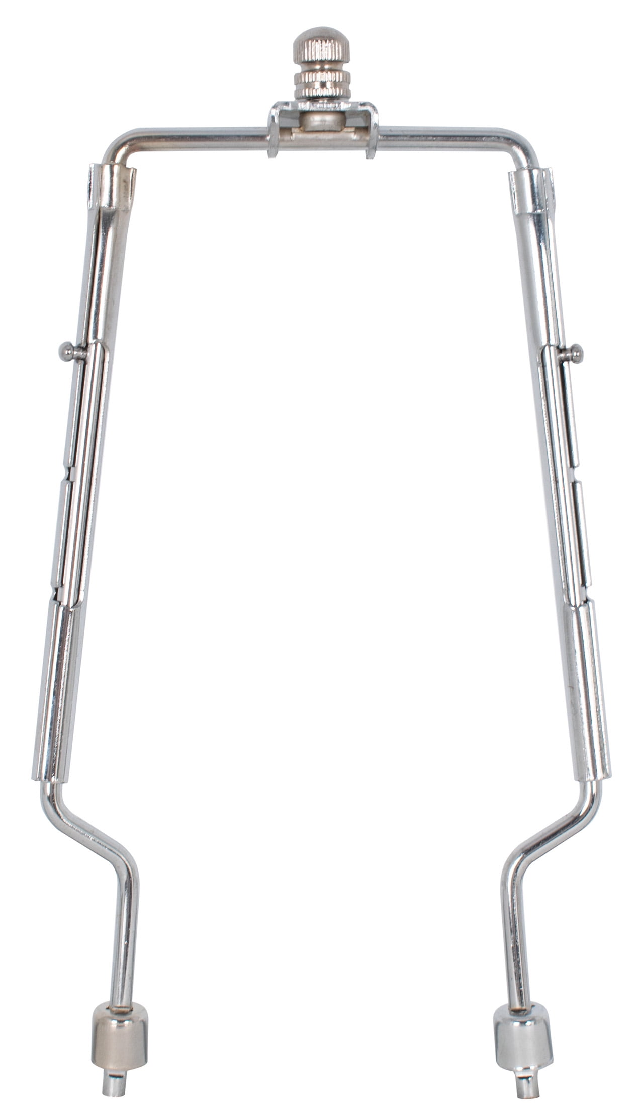 Mainstays Metal Lamp Shade Fitter Adjustable 8" to 10" Chrome Harp with Finial